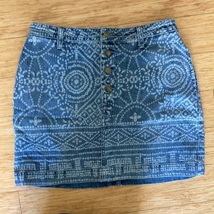 Free People denim skirt